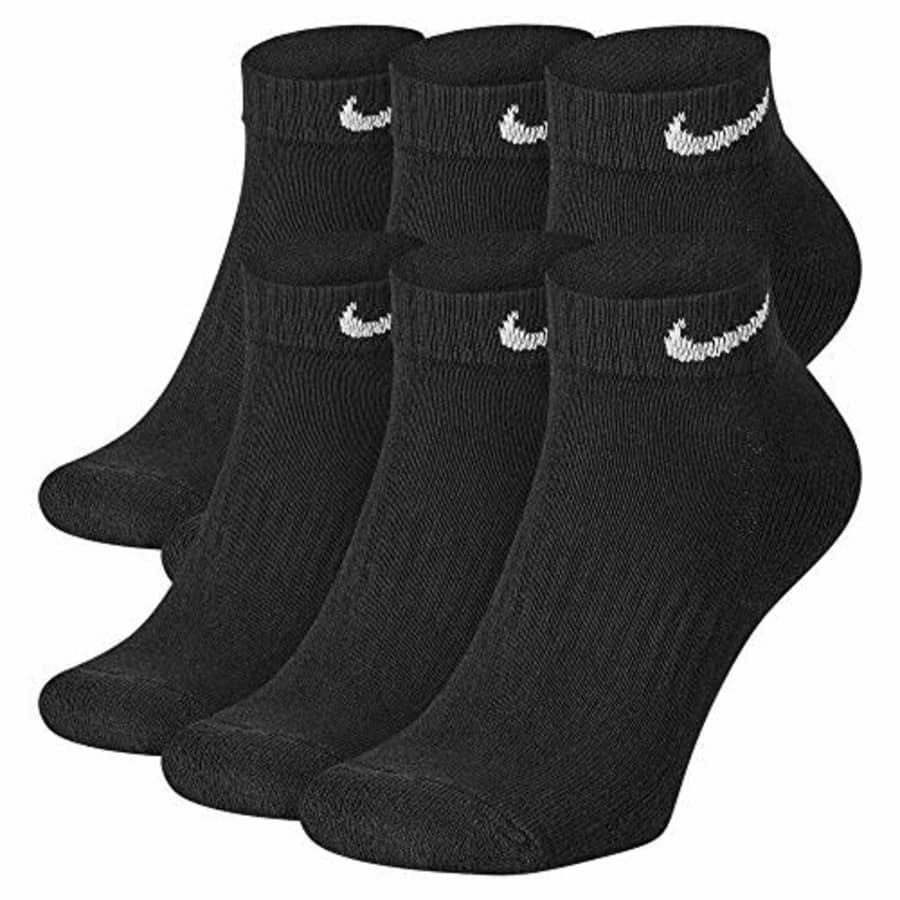 Nike Everyday Cushion Low Training Socks, Unisex Nike Socks, Black/White (6 Pair), L for $29 Nike Everyday Cushion Low Training Socks, Unisex Nike Socks, Black/White (6 Pair), L for $29