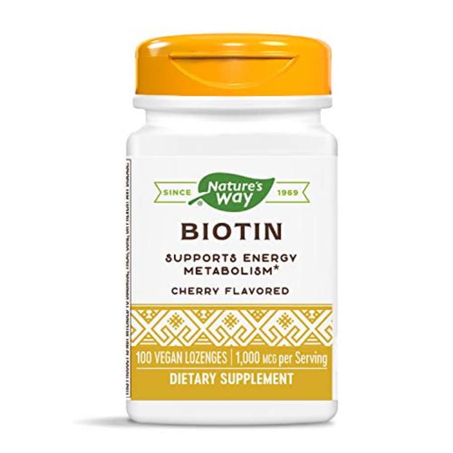 Nature's Way Biotin Lozenges, 1,000 mcg per Serving, 100 Count for $10