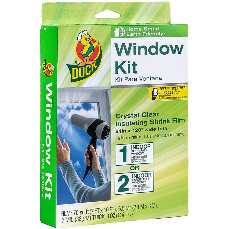 Duck Shrink Film Window Insulation Kit for $16 Duck Shrink Film Window Insulation Kit for $16