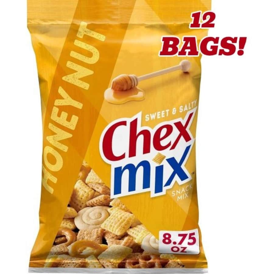 Chex Mix 8.75-oz. Honey Nut Snack Mix 12-Pack for $18 Chex Mix 8.75-oz. Honey Nut Snack Mix 12-Pack for $18