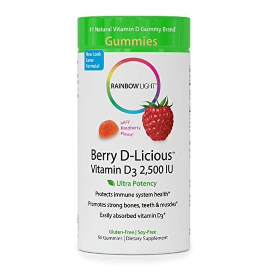 Rainbow Light - Berry D-Licious 2,500 IU Vitamin D3 Gummy - Ultra Potency Vitamin D Supplement for $21