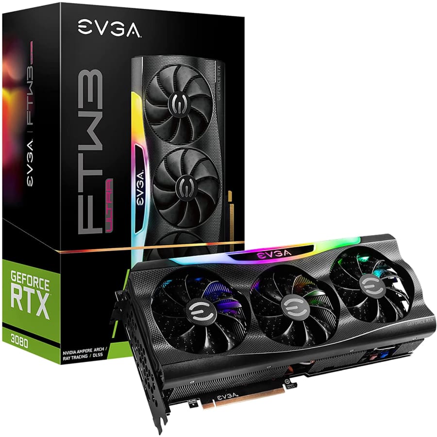EVGA GeForce RTX 3080 FTW3 Ultra Gaming 10GB GDDR6X Graphics Card for $840 EVGA GeForce RTX 3080 FTW3 Ultra Gaming 10GB GDDR6X Graphics Card for $840