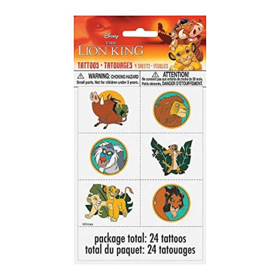Fun Express - Lion King Tattoos for Birthday - Party Supplies - Licensed Tableware - Misc Licensed for $12 Fun Express - Lion King Tattoos for Birthday - Party Supplies - Licensed Tableware - Misc Licensed for $12