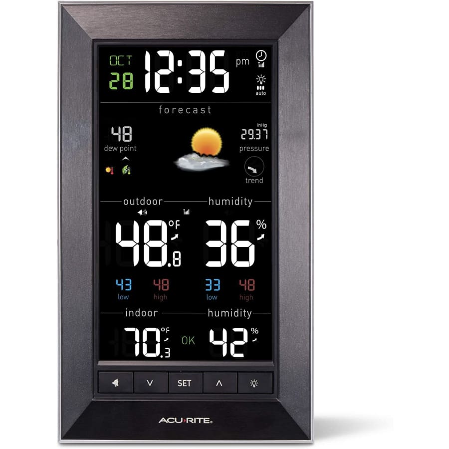 Acurite Vertical Color Weather Station with 24 Hour Future Forecast for $44 Acurite Vertical Color Weather Station with 24 Hour Future Forecast for $44