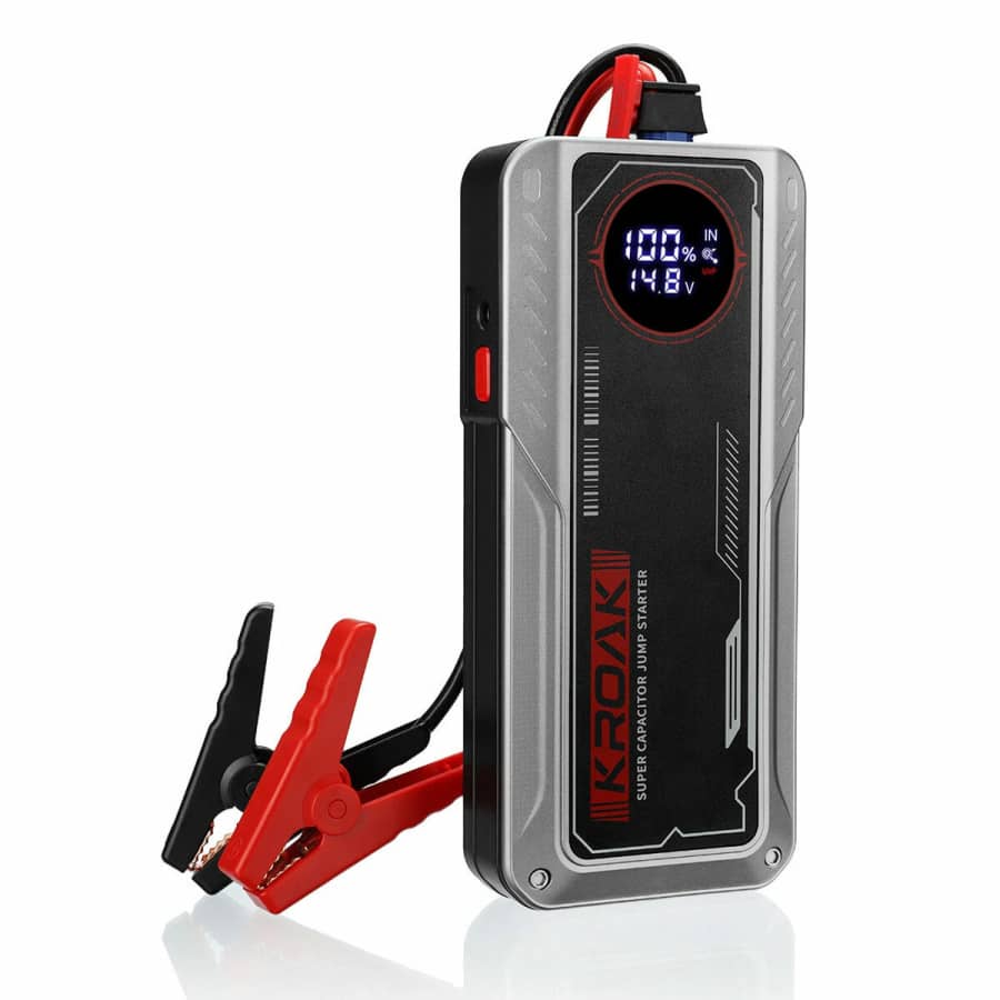 Kroak 1,200A Super Capacitor Jump Starter for $88