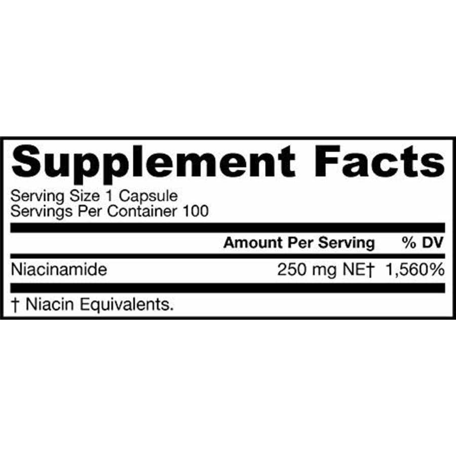 Jarrow Formulas Niacinamide 250mg, Promotes Energy Production, 100 Caps for $14 Jarrow Formulas Niacinamide 250mg, Promotes Energy Production, 100 Caps for $14