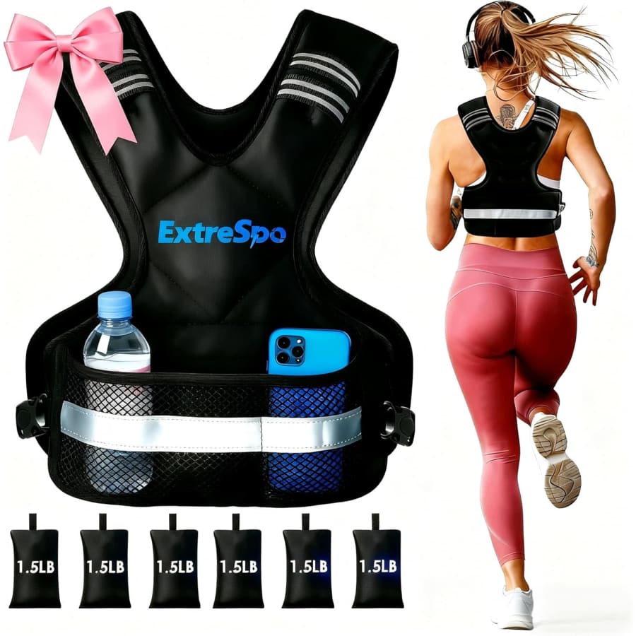 ExtreSpo Adjustable Weighted Vest from $20