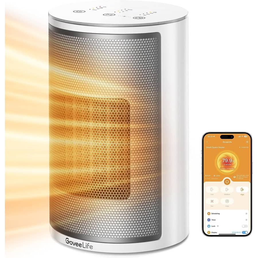 GoveeLife 1,500W Smart Space Heater for $40 GoveeLife 1,500W Smart Space Heater for $40