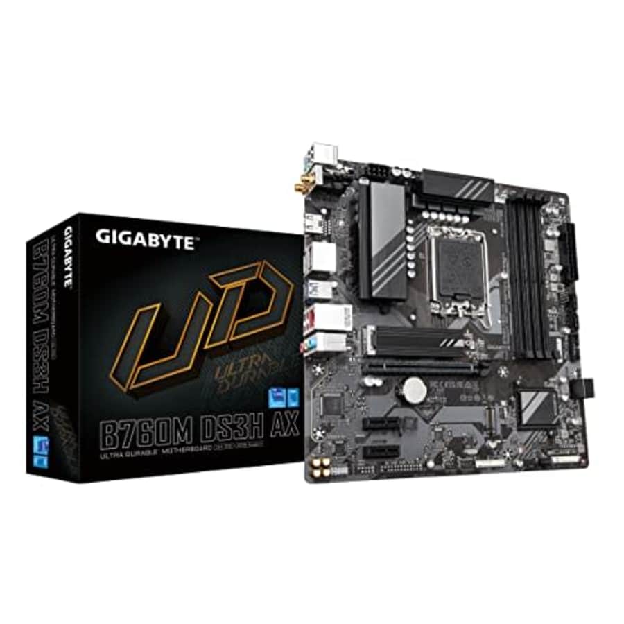 GIGABYTE B760M DS3H AX (LGA 1700/ Intel/ B760/ M-ATX/ DDR5/ 2* M.2/ PCIe 4.0/ USB 3.2 Gen 2 for $130 GIGABYTE B760M DS3H AX (LGA 1700/ Intel/ B760/ M-ATX/ DDR5/ 2* M.2/ PCIe 4.0/ USB 3.2 Gen 2 for $130