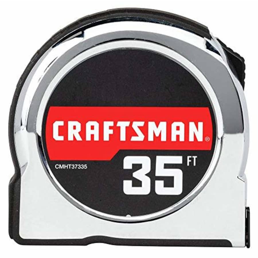 CRAFTSMAN Tape Measure, Chrome Classic, 35-Foot (CMHT37335S) for $44 CRAFTSMAN Tape Measure, Chrome Classic, 35-Foot (CMHT37335S) for $44