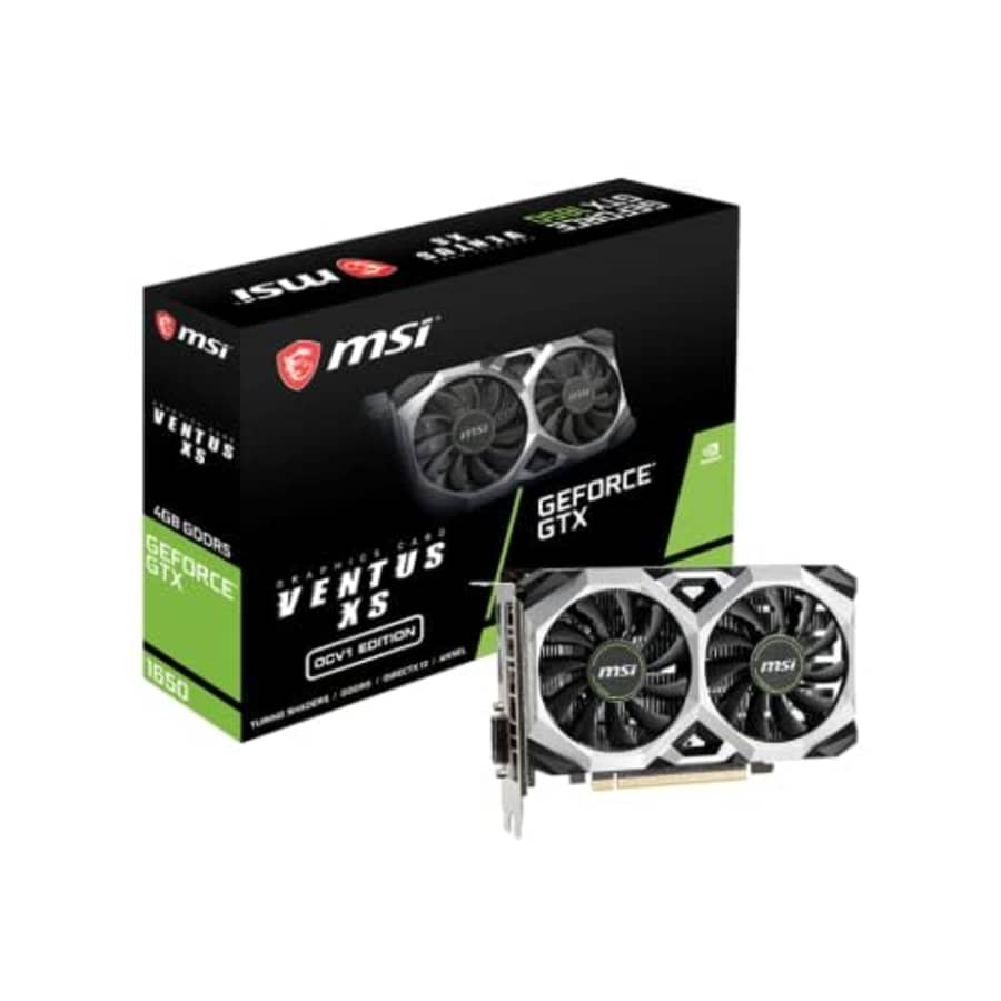 MSI GTX 1650 Ventus XS OCV1 4GB GDDR5 Graphics Card for $180