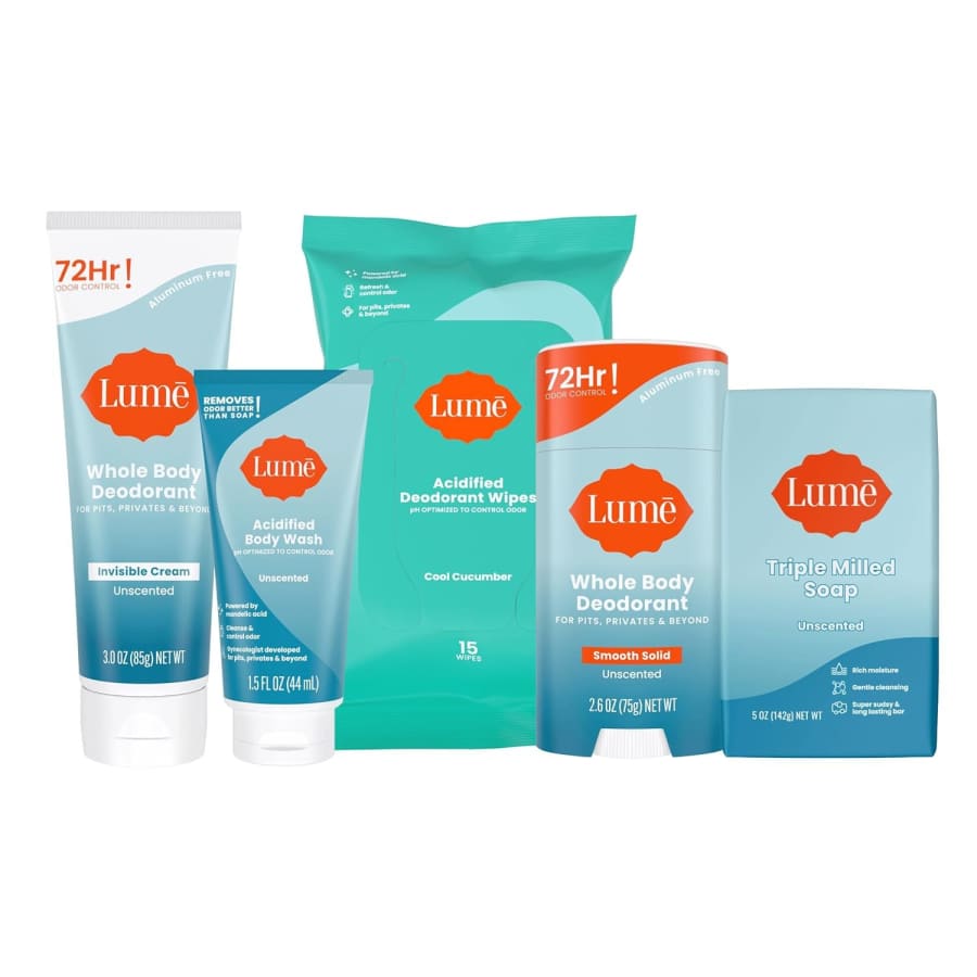 Lume Unscented Whole Body Deodorant Starter Pack for $31