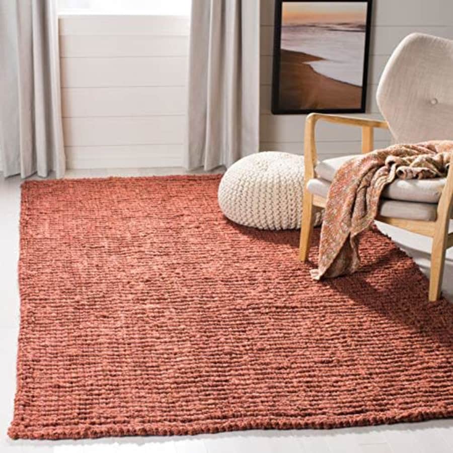 Safavieh Natural Fiber Collection NF447C Hand Woven Rust Jute Area Rug (2'6" x 4') for $54