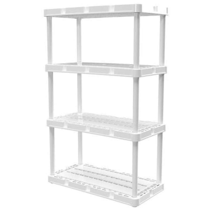 Gracious Living Knect-A-Shelf 48" Resin Shelving Unit for $18