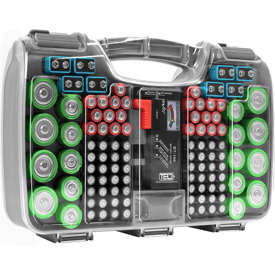 The Battery Organizer Storage Case with Tester for $28 The Battery Organizer Storage Case with Tester for $28