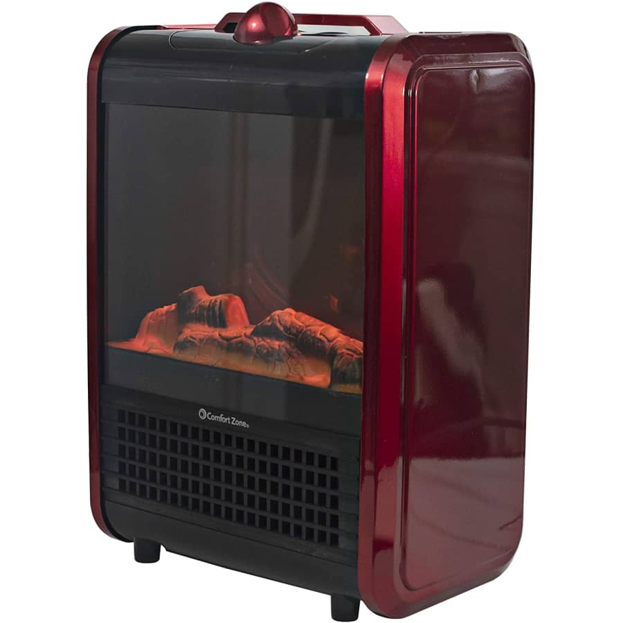 Comfort Zone Portable Fireplace Heater for $40
