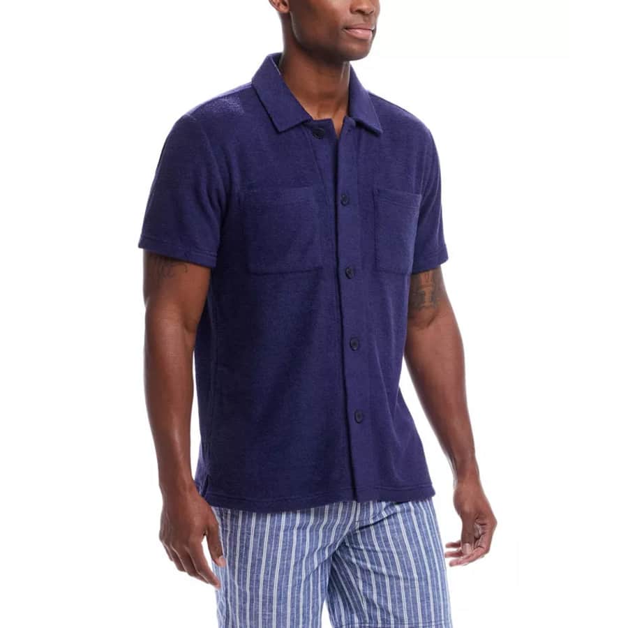 Weatherproof Vintage Men's Terry Button Down Shirt for $19 Weatherproof Vintage Men's Terry Button Down Shirt for $19