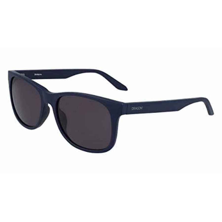 Dragon Men's Eden Rectangular Sunglasses, Matte Navy/Ll Smoke, 56 mm for $90