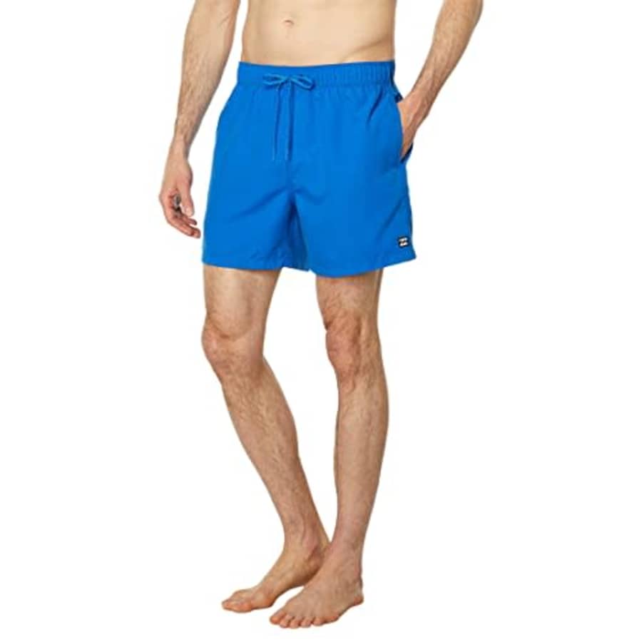 Billabong Men's Standard Elastic Waist Boardshort Swim Short Trunk, 16 Inch Outseam, Cobalt for $28