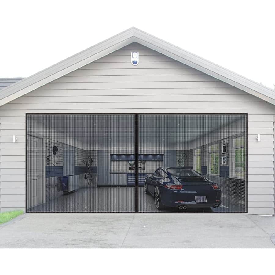 Aurelio Tech 16x7-Foot Magnetic Garage Door Screen for $21