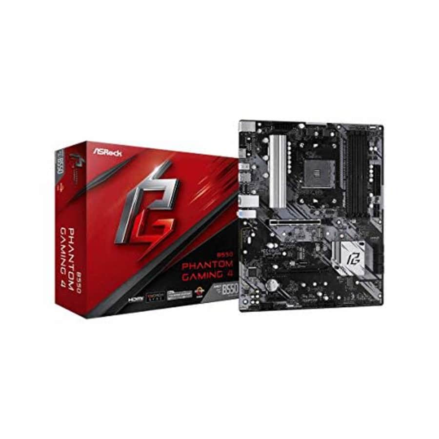 ASRock B550 Phantom Gaming 4 Supports 3rd Gen AMD AM4 Ryzen/Future AMD Ryzen Processors Motherboard for $90