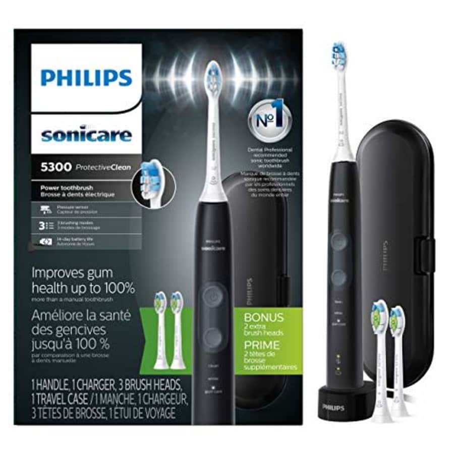 Philips Sonicare ProtectiveClean 5300 Rechargeable Electric Toothbrush: $70 w/ Prime