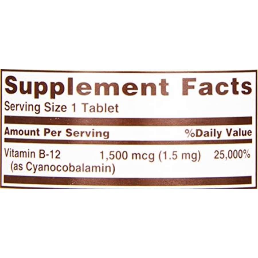 Sundown B-12 1500 Mcg Time Release Tablets, 60 ct for $9