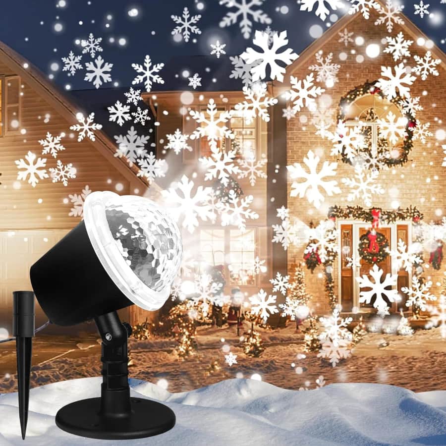 Christmas Projector Snowfall Light for $30