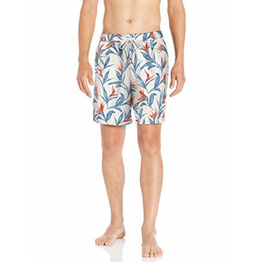 Quiksilver Waterman Men's Maze Day Volley 18 Boardshort Swim Trunk, Antique White, M for $13