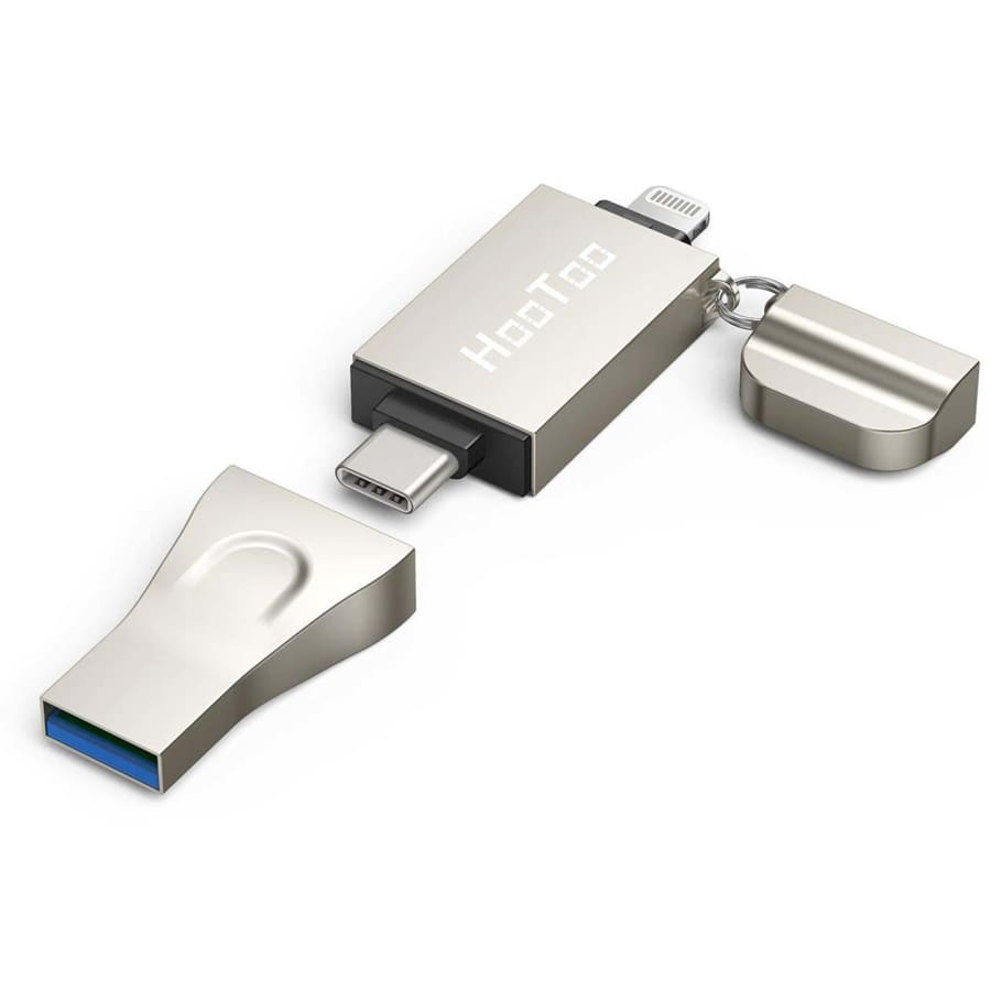 HooToo 3-in-1 128GB USB 3.1 Flash Drive for $10