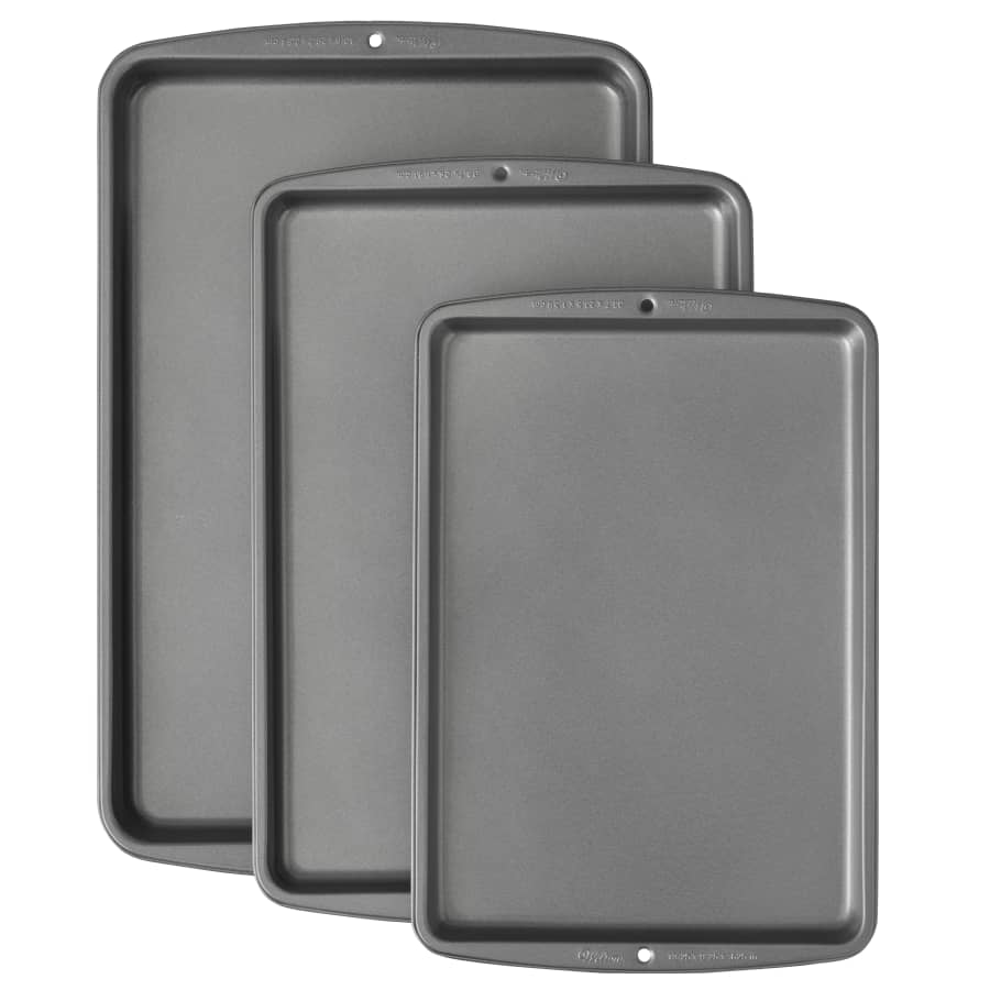 Wilton Bake It Better Non-Stick Baking Pan 3-Piece Set for $10 Wilton Bake It Better Non-Stick Baking Pan 3-Piece Set for $10