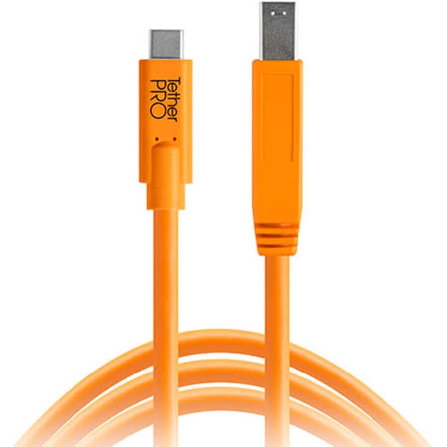 Tether Tools 15-Foot USB-C to USB-B Cable for $5
