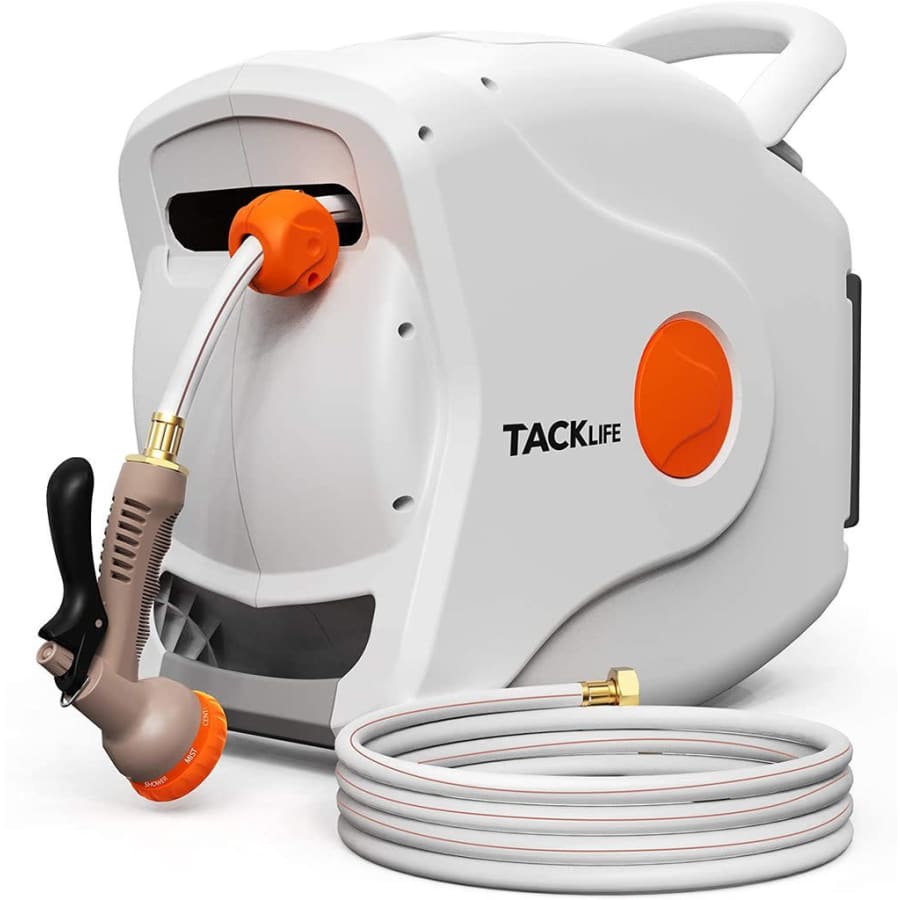 Tacklife 90-Foot Retractable Garden Hose Reel for $103