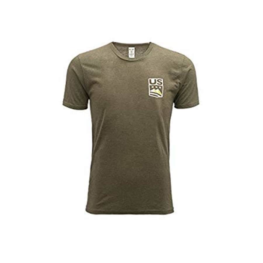 Spyder Active Sports Men's U.S. Ski Team Stencil Short Sleeve T-shirt, Olive, Medium for $65