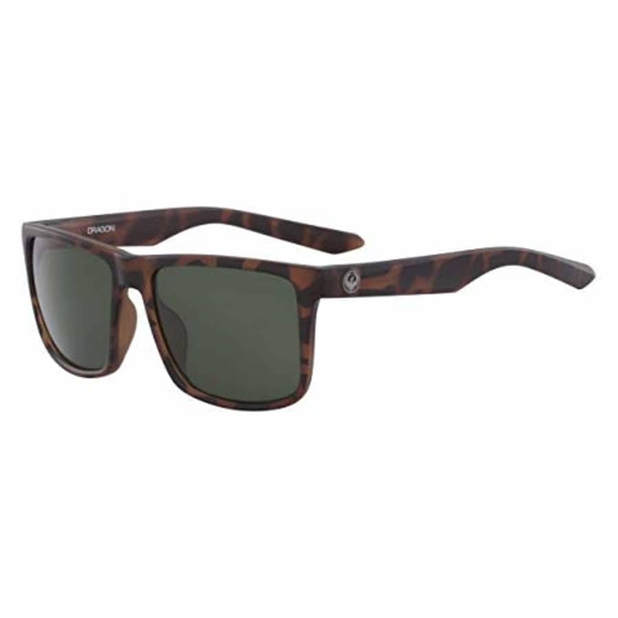 Dragon Men's Meridien Rectangular Sunglasses, Matte Tortoise/Ll G15, 57 mm for $36