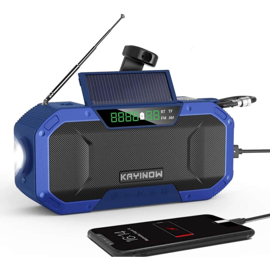 Kayinow Portable Emergency Radio & Power Bank for $24