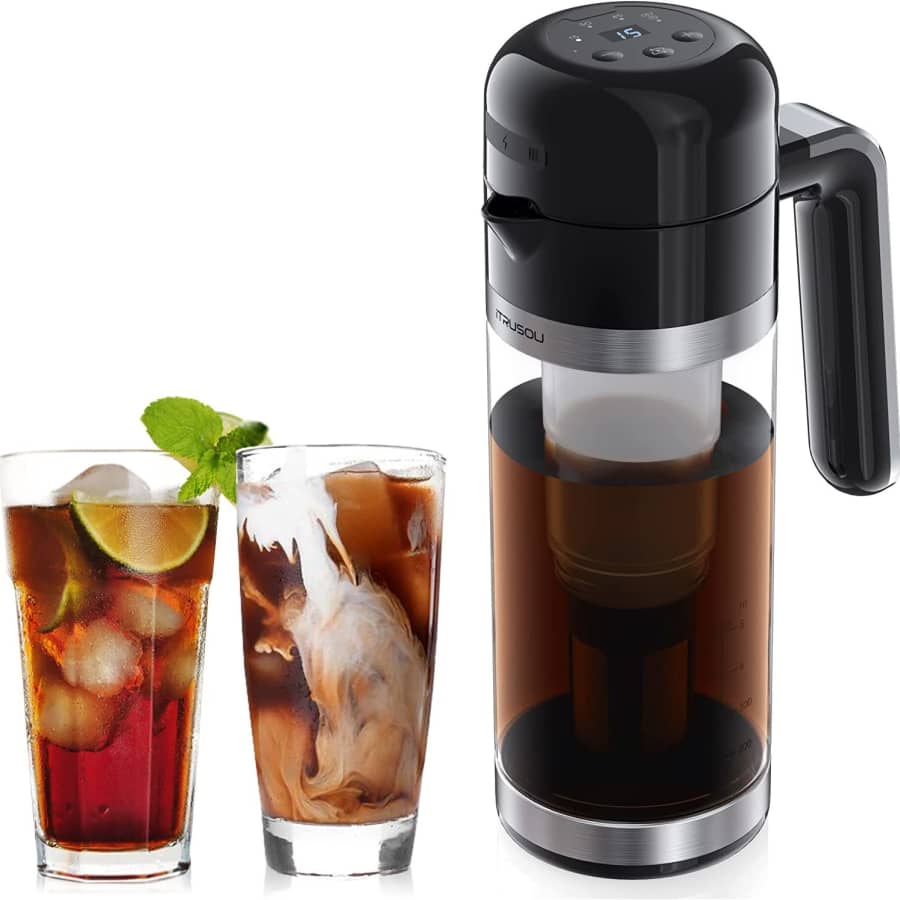 Itrusou Electric Cold Brew Coffee Maker for $28