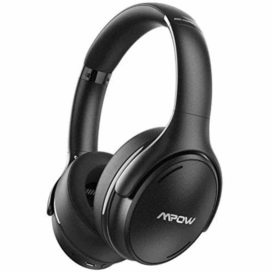 Mpow H19 IPO Active Noise Cancelling Headphones, Bluetooth 5.0 Headphones with CVC8.0 Mic, Deep for $71