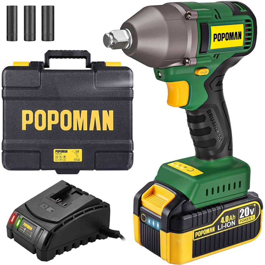 Popoman 20V Cordless Impact Wrench for $65 Popoman 20V Cordless Impact Wrench for $65