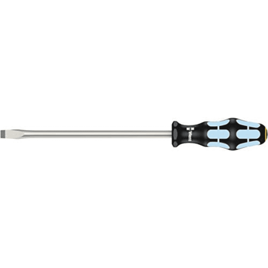 Wera 05032007001 Kraftform Stainless 3334 Stainless Steel Slotted Screwdriver, Lasertip, 10mm Head, for $25 Wera 05032007001 Kraftform Stainless 3334 Stainless Steel Slotted Screwdriver, Lasertip, 10mm Head, for $25