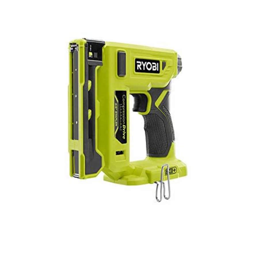 Ryobi 18-Volt Cordless Compression Drive Crown Stapler Combo Kit with Battery and Charger, for $117 Ryobi 18-Volt Cordless Compression Drive Crown Stapler Combo Kit with Battery and Charger, for $117