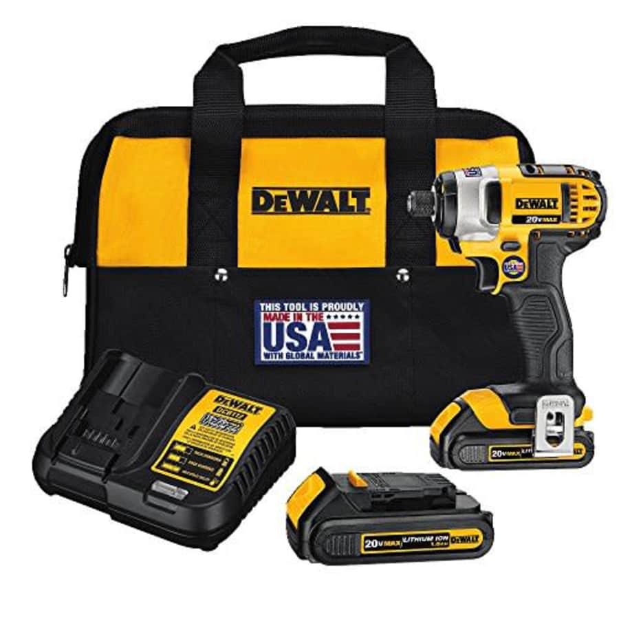 DEWALT - DEWDCF885C2 20V MAX Cordless Drill Impact Driver Kit, 1/4-Inch (DCF885C2) yellow/black for $266 DEWALT - DEWDCF885C2 20V MAX Cordless Drill Impact Driver Kit, 1/4-Inch (DCF885C2) yellow/black for $266