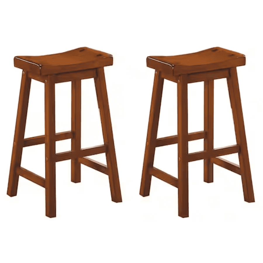 Homelegance Nisky 28" Solid Wood Dining Stool 2-Pack for $67