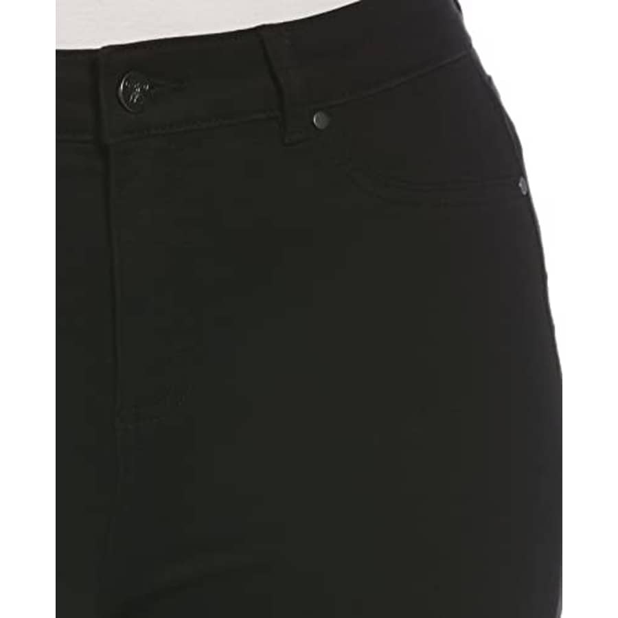 Rafaella Women's High Rise Rolled Cuff Bermuda Shorts, Black, 12 for $23