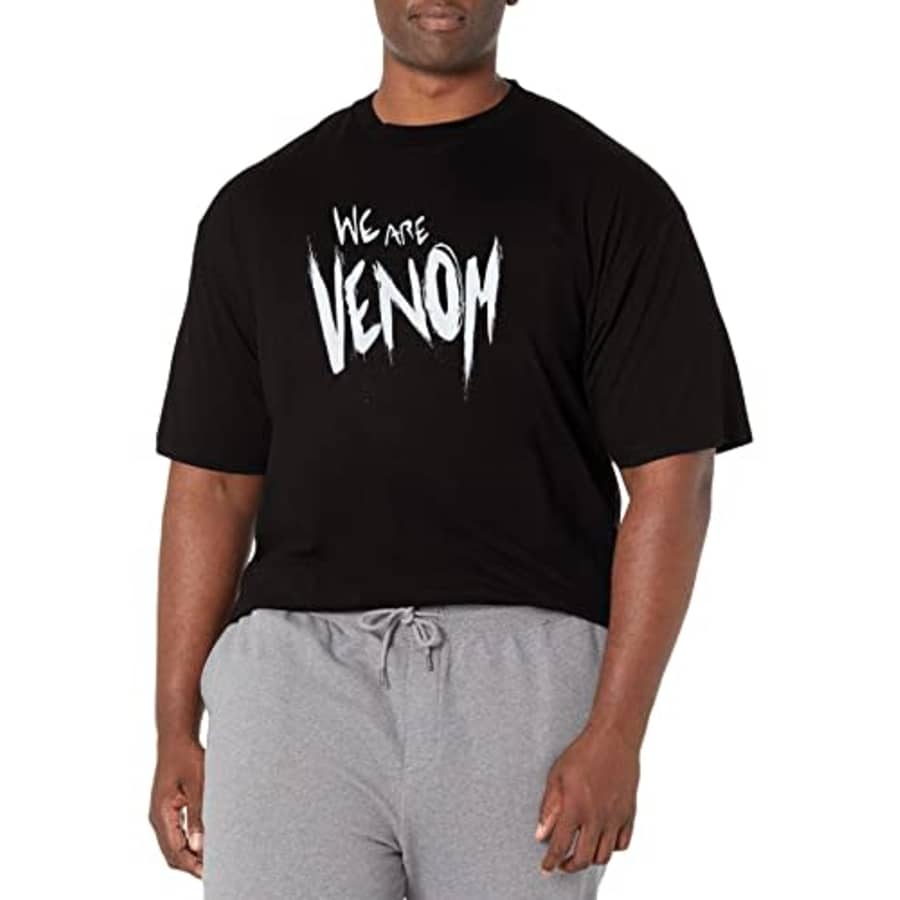 Marvel Big & Tall Classic We are Venom Slime Men's Tops Short Sleeve Tee Shirt, Black, X-Large for $22 Marvel Big & Tall Classic We are Venom Slime Men's Tops Short Sleeve Tee Shirt, Black, X-Large for $22