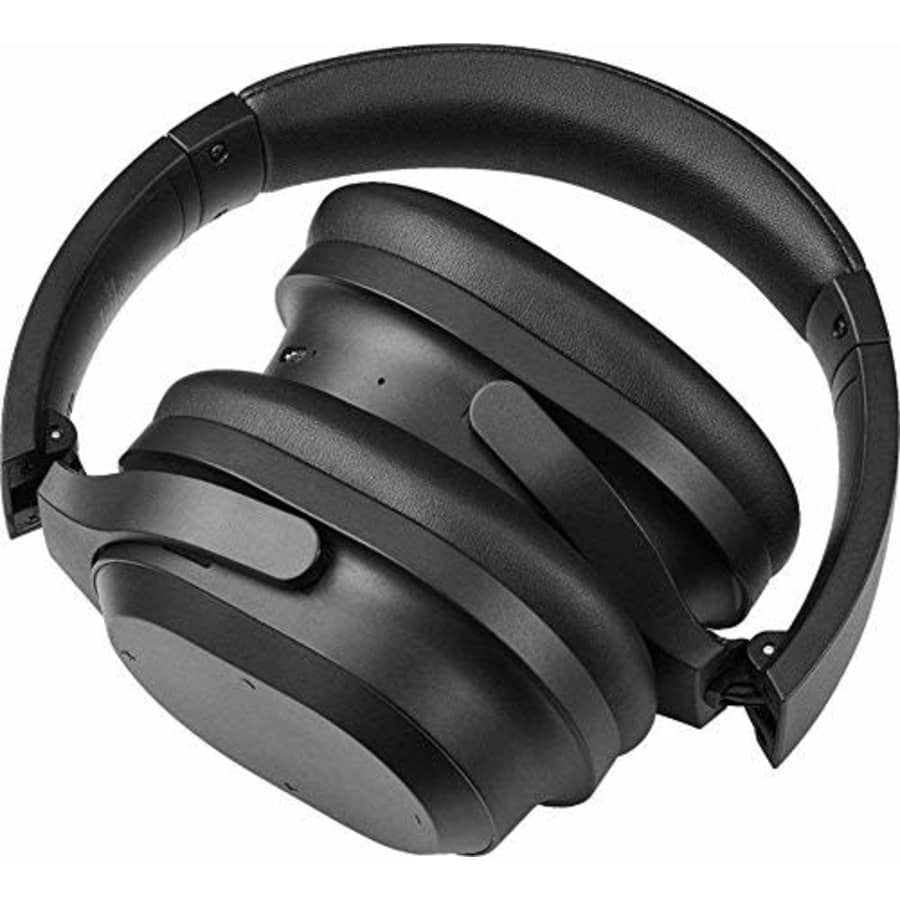 Insignia NS-AHBTOENC Wireless Noise Canceling Over-The-Ear Headphones - Black (Renewed) for $80