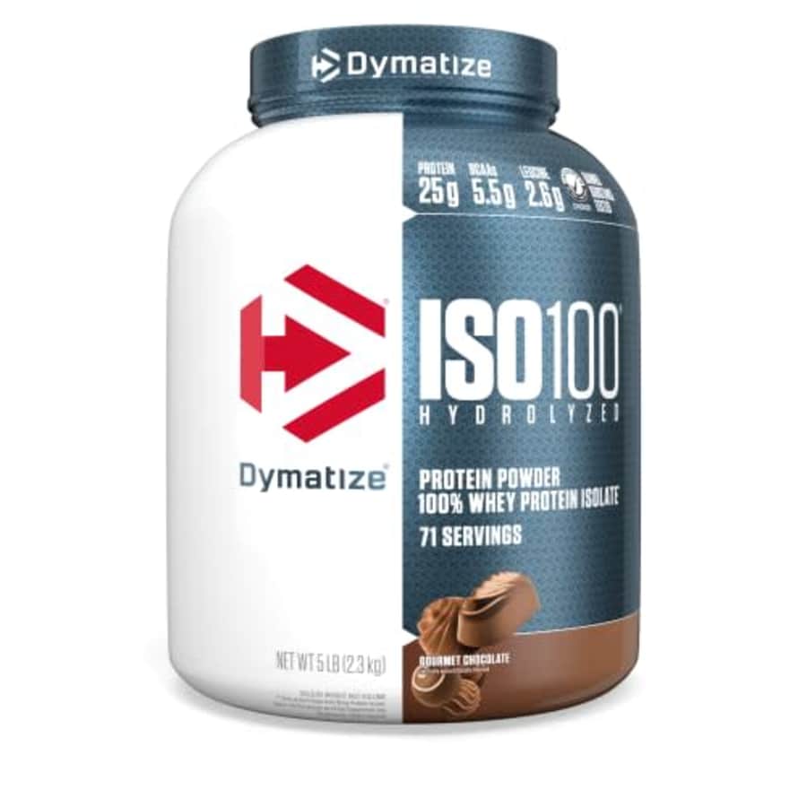 Dymatize ISO100 Hydrolyzed Protein Powder, 100% Whey Isolate Protein, 25g of Protein, 5.5g BCAAs, for $87