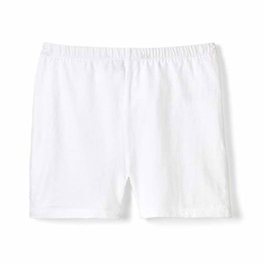 French Toast Girls' Big Stretch Kick Short, White, M (7/8) for $13