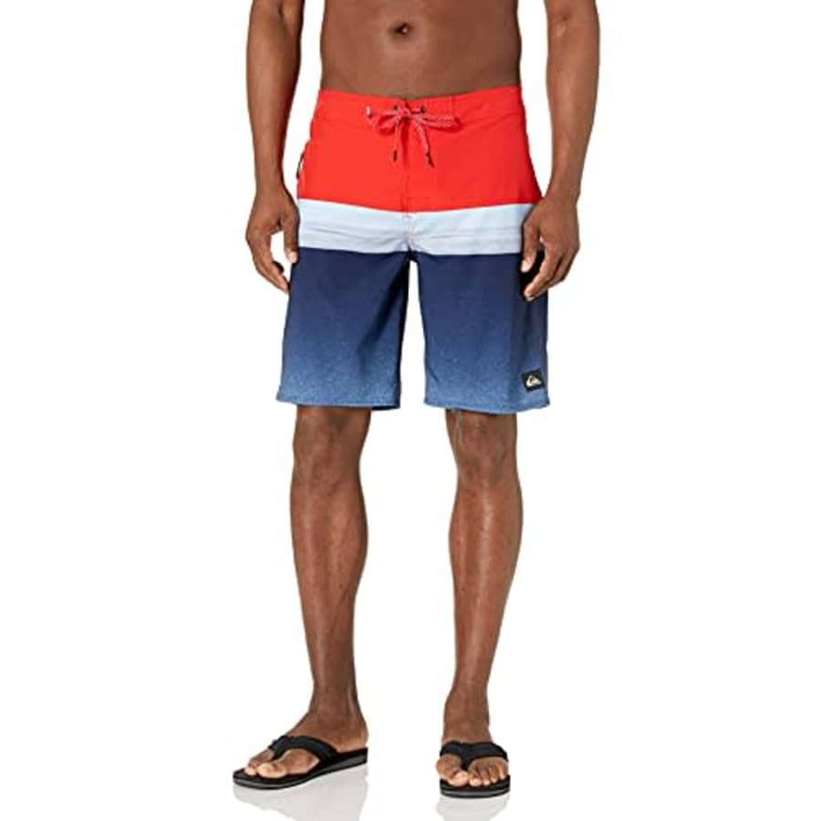 Quiksilver Men's Standard Surfsilk Stretch 20 Inch Boardshort Swim Trunk, Tarmac EQYBS04556, 38 for $37
