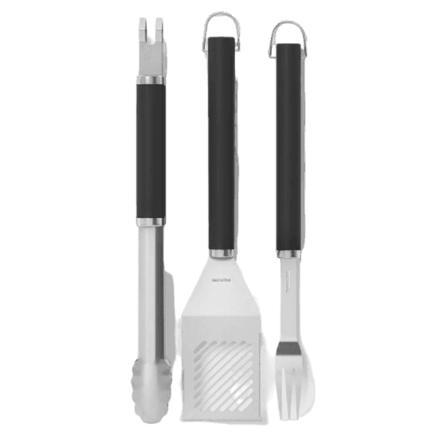 Room Essentials 3-Piece Stainless Steel Grill Tool Set for $7
